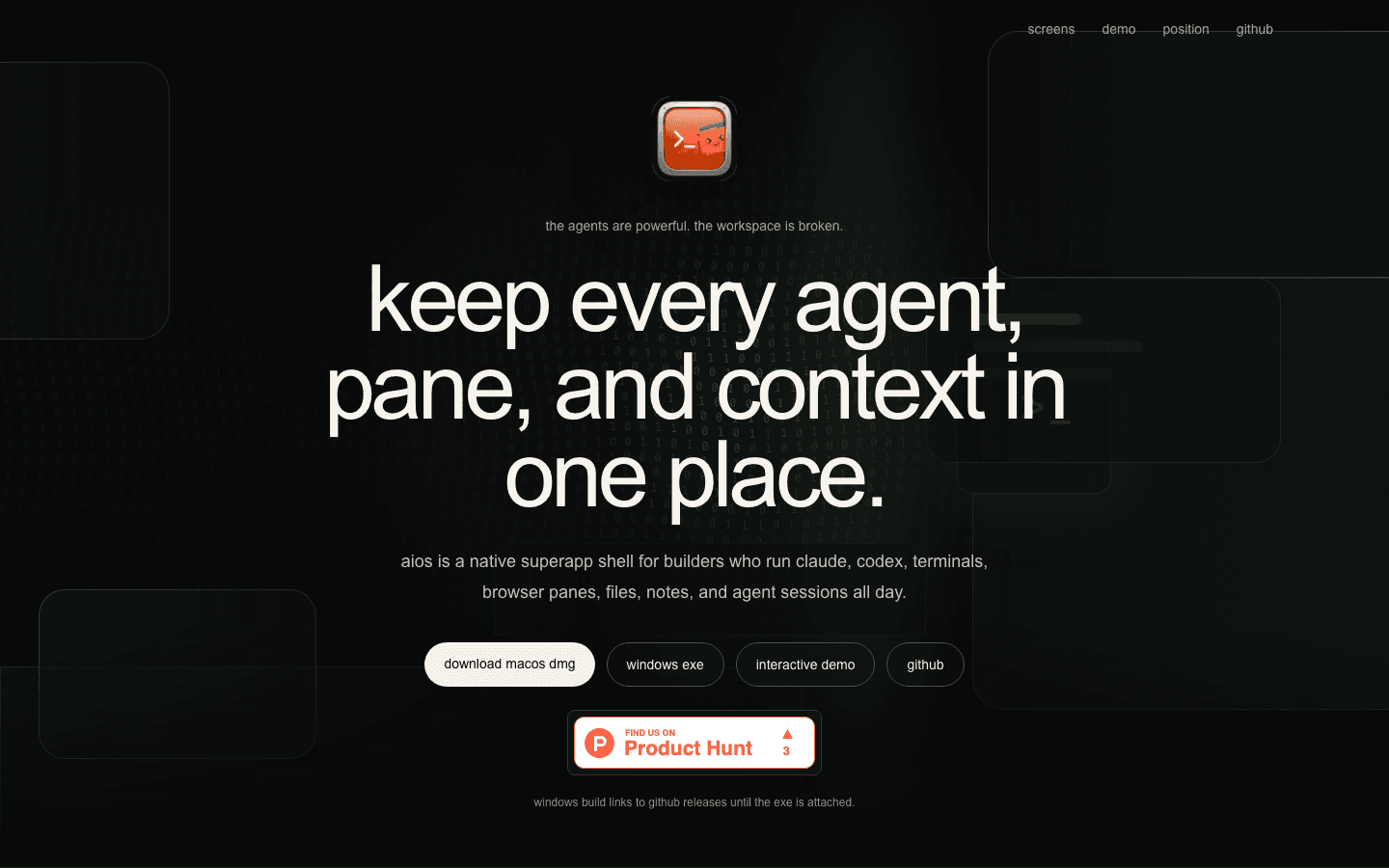 aios screenshot